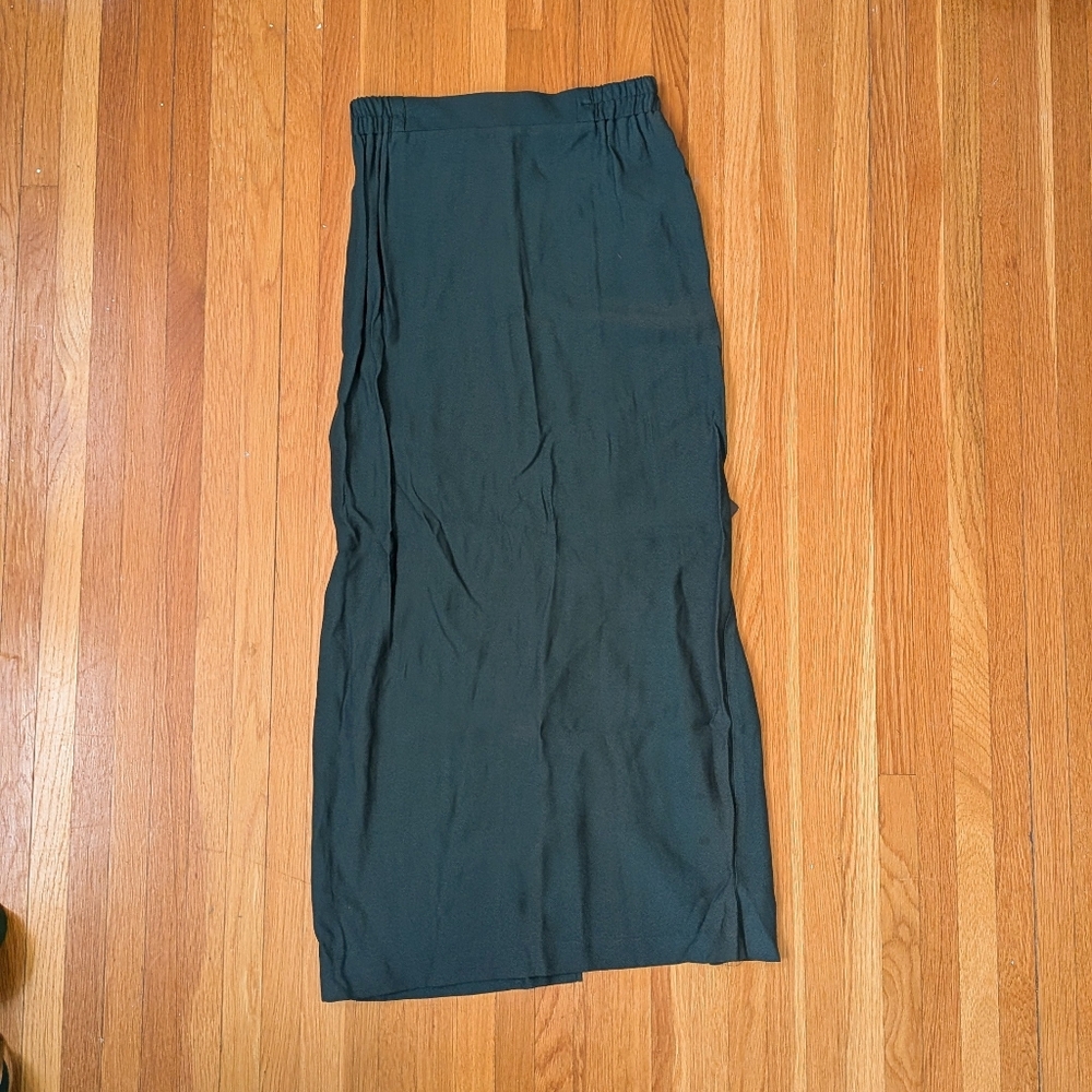Vintage R&M Richards by Karen Kwong green skirt, size 6